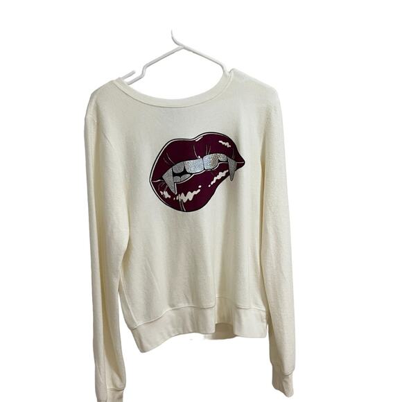 Nwt WILDFOX love bites sweater Long Sleeve Small - Picture 2 of 10